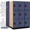 Salsbury Industries 3 Tier Designer Locker, 54"Wx76"Hx24"D, 9 Door, Blue 18-23364BLU - alternate 5
